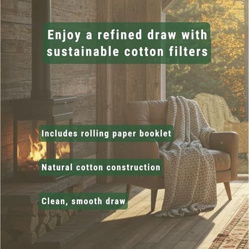Cartel Filtros de Algodón Slim 6mm x 22mm – Más de 1000 Filtros a Base de Plantas con Bolsa Reutilizable – Incluye Papel para Enrollar 70x36mm – - imagen 4
