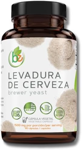 Levadura de Cerveza en Cápsulas – 1500 mg por Porción, 90 Cápsulas Veganas – 100% Natural, Hecho en EE.UU. – Superalimento Rico en Nutrientes para - imagen 1