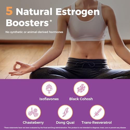 Probioticos NewRhythm para la Menopausia en Mujeres, Alivio 7 en 1, Prebióticos, Cohosh Negro, Trans-Resveratrol, 30 Cápsulas - imagen 5