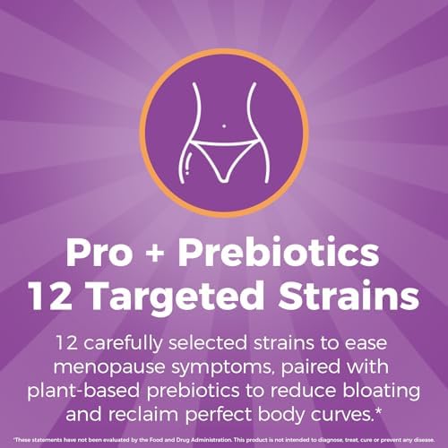 Probioticos NewRhythm para la Menopausia en Mujeres, Alivio 7 en 1, Prebióticos, Cohosh Negro, Trans-Resveratrol, 30 Cápsulas - imagen 6