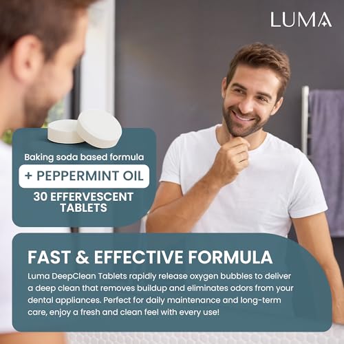 Tabletas DeepClean para LumaPod – Limpieza de Retenedores y Aparatos Dentales – Fórmula de Menta – Compatibles con Limpiadores Ultrasónicos – 30 - imagen 3