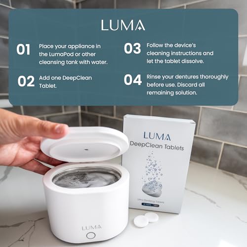 Tabletas DeepClean para LumaPod – Limpieza de Retenedores y Aparatos Dentales – Fórmula de Menta – Compatibles con Limpiadores Ultrasónicos – 30 - imagen 4