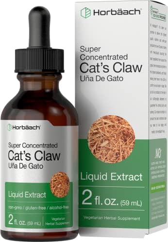 Extracto de Hierba Uña de Gato Horbäach | 2 Fl Oz | Sin Alcohol | Vegetariano, No OGM, Libre de Gluten - imagen 1