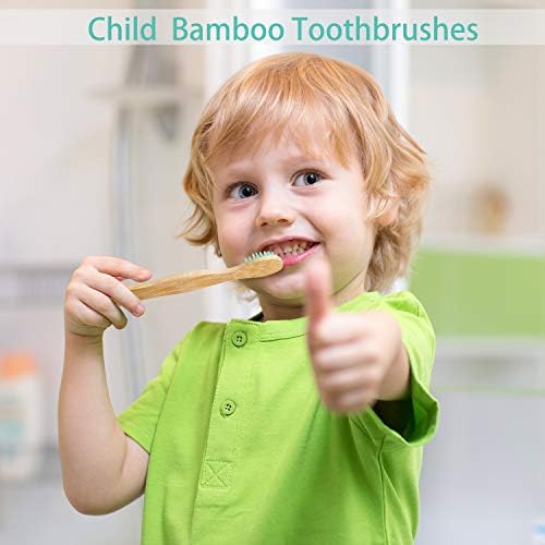 Cepillos de Dientes de Bambú para Niños Boao, 16 Piezas, Cerdas Suaves, Diseño Ergonómico de Animales y Mangos Coloridos - imagen 5