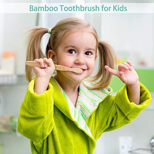 Cepillos de Dientes de Bambú para Niños Boao, 16 Piezas, Cerdas Suaves, Diseño Ergonómico de Animales y Mangos Coloridos - imagen 6