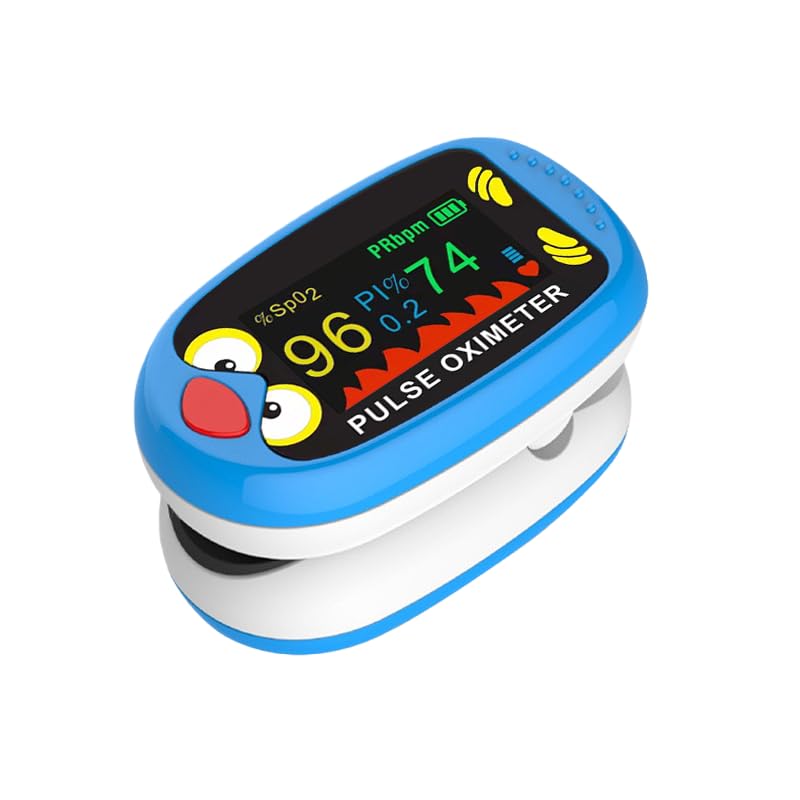Oxímetro de Pulso Recargable para Niños – Monitor de Oxígeno para Bebés y Niños, Saturación de Oxígeno y Frecuencia Cardíaca con Pantalla OLED, - imagen 1