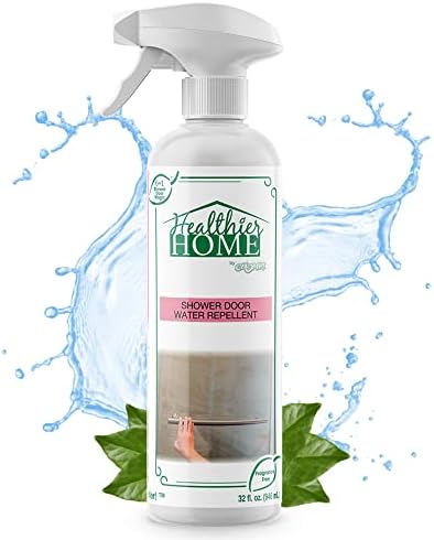 CHOMP! Repelente de Agua para Puertas de Ducha: 6 en 1 Previene Manchas de Agua Dura para Vidrio, Fibra de Vidrio, Azulejos y Más - 32 oz. - imagen 1