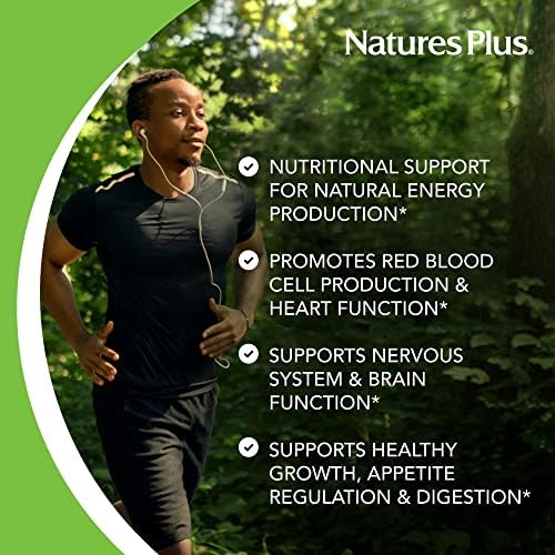 Vitaminas NaturesPlus B1 300 mg - 90 Tabletas de Liberación Prolongada - Mega Dosis de Tiamina - Apoyo Energético - Vegetariano, Sin Gluten - 90 - imagen 4