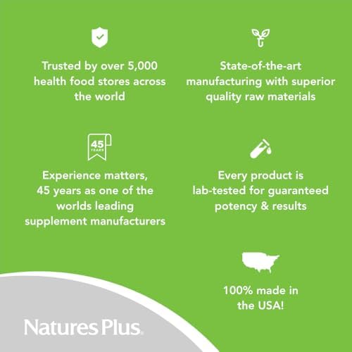 Vitaminas NaturesPlus B1 300 mg - 90 Tabletas de Liberación Prolongada - Mega Dosis de Tiamina - Apoyo Energético - Vegetariano, Sin Gluten - 90 - imagen 7