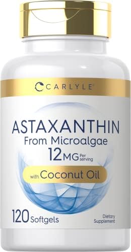 Carlyle Astaxantina 12mg | 120 Cápsulas Blandas | Suplemento de Microalgas | Con Aceite de Coco | Sin OGM y Libre de Gluten - imagen 1