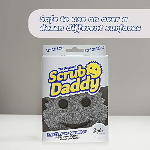 Esponja Scrub Daddy - Colección Estilo - Limpiador Sin Rayones para Platos y Hogar, Resistente a Olores, Suave en Agua Caliente, Firme en Fría, - imagen 7