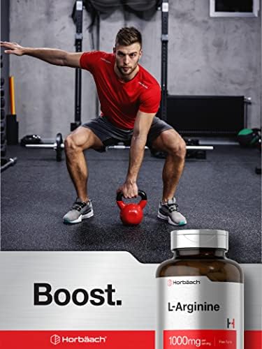 Horbäach L-Arginina 1000mg | 150 Cápsulas | Suplemento Dietético Libre de GMO y Gluten - imagen 6
