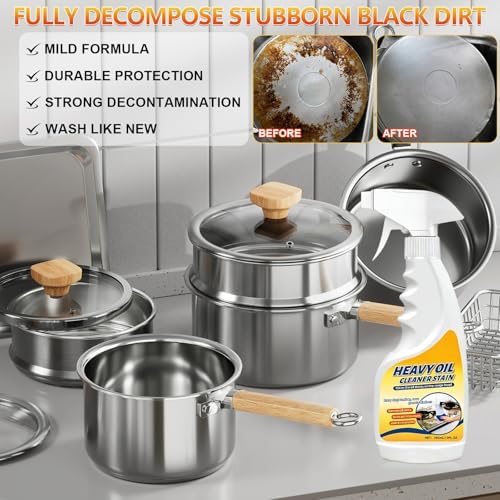 Limpiador de Manchas de Aceite Pesado Jioijioi 300ml, Spray Multiusos para Cocinas, Elimina Manchas de Aceite en la Cocina - imagen 3