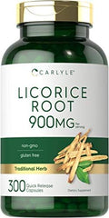 Suplemento de Extracto de Raíz de Regaliz Carlyle | 900mg | 300 Cápsulas | Sin OGM y Libre de Gluten - imagen 1