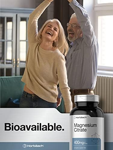 Horbäach Citrato de Magnesio | 400mg | 200 Tabletas | Suplemento Vegetariano, Sin OGM y Libre de Gluten - imagen 6
