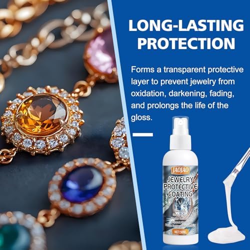 Recubrimiento Protector JAOJAO para Joyería, Sellador Transparente de Secado Rápido, 50ML, Protege Metales y Piedras de Desgaste - imagen 2