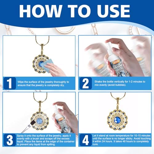 Recubrimiento Protector JAOJAO para Joyería, Sellador Transparente de Secado Rápido, 50ML, Protege Metales y Piedras de Desgaste - imagen 7