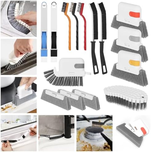 Juego de 15 Piezas de Cepillos para Limpiar Ranuras de Ventanas, Herramientas para Limpiar Grietas y Espacios, Ideal para Puertas, Teclados y - imagen 3