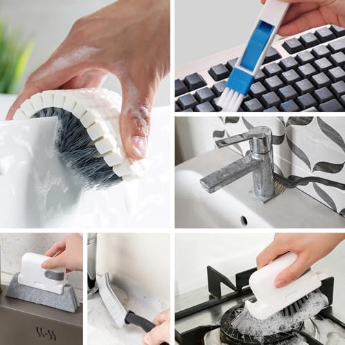 Juego de 15 Piezas de Cepillos para Limpiar Ranuras de Ventanas, Herramientas para Limpiar Grietas y Espacios, Ideal para Puertas, Teclados y - imagen 6