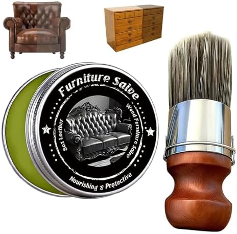 Salvador de Cuero y Muebles con Brocha, Bálsamo Recolorante Original para Cuero, Limpiador y Cera para Madera, Kit de Mantenimiento para Sofás y - imagen 1