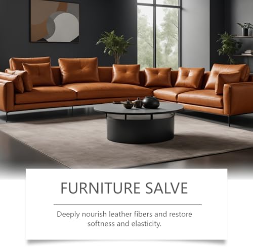 Salvador de Cuero y Muebles con Brocha, Bálsamo Recolorante Original para Cuero, Limpiador y Cera para Madera, Kit de Mantenimiento para Sofás y - imagen 4
