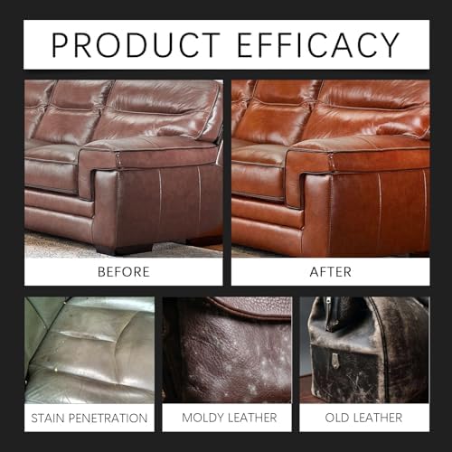 Salvador de Cuero y Muebles con Brocha, Bálsamo Recolorante Original para Cuero, Limpiador y Cera para Madera, Kit de Mantenimiento para Sofás y - imagen 6