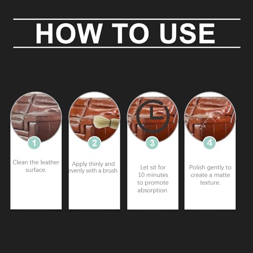 Salvador de Cuero y Muebles con Brocha, Bálsamo Recolorante Original para Cuero, Limpiador y Cera para Madera, Kit de Mantenimiento para Sofás y - imagen 7