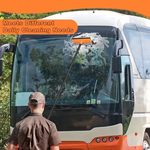 JEHONN Limpiaparabrisas para Ventanas, Kit 2 en 1 para Lavado de Parabrisas de Auto con Extensión de 54.5 pulgadas, Herramienta Limpiadora de - imagen 7