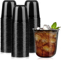 Vasos de Plástico Negro Jycnolm, 50 Pzs, 12 Oz, Copas de Vino Desechables Sin Tallo para Fiestas, Reuniones y Cumpleaños - imagen 1