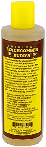 Aceite de Coco Aromatizado Budd's Pure de 8 Onzas - Hawaiian Beachcomber - imagen 2