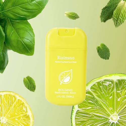 Spray Desinfectante Hidratante para Manos Risinsno, Pack de 3 Viaje, Aroma Refrescante, Tamaño Portátil y Recargable - imagen 3