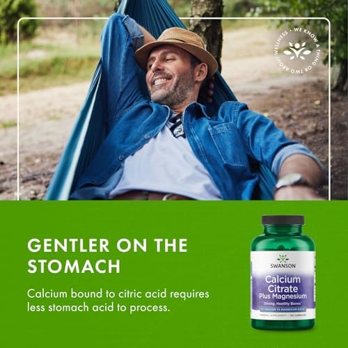 Suplemento Mineral Swanson Citrato de Calcio con Magnesio - Fortalece Huesos, Energía y Relajación Muscular - Apoya la Salud Cardiovascular - (150 - imagen 6