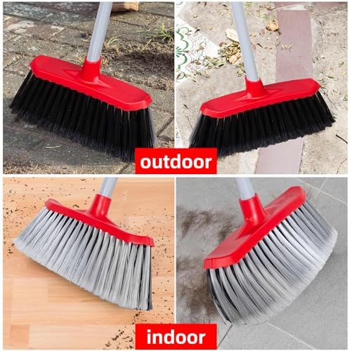 Escoba SDSM para Interior y Exterior, con Doble Cara y Mango Largo, Ideal para Casa, Patio, Garage, Oficina y Mascotas, 51 Pulgadas - imagen 7