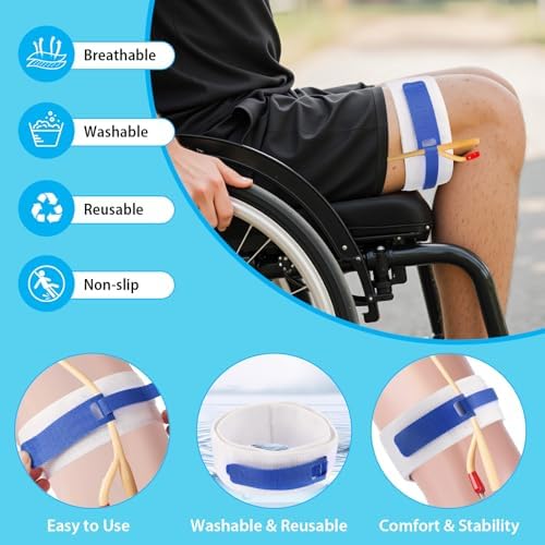 Paquete de 4 Fajas para Catéter Foley - Faja de 23.4x2 con Agarre de Silicón, Dispositivo Cómodo para Estabilización de Catéter, Suministros - imagen 6