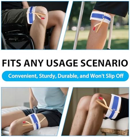 Paquete de 4 Fajas para Catéter Foley - Faja de 23.4x2 con Agarre de Silicón, Dispositivo Cómodo para Estabilización de Catéter, Suministros - imagen 7