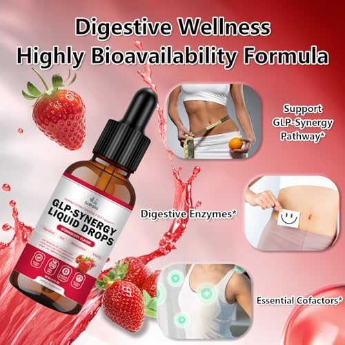 Gotas Suplemento GLP-1 para Hombres y Mujeres, Mezcla Líquida Natural 12 en 1 con Berberina HCI para Metabolismo y Digestión, Potente Bebida Diaria - imagen 4
