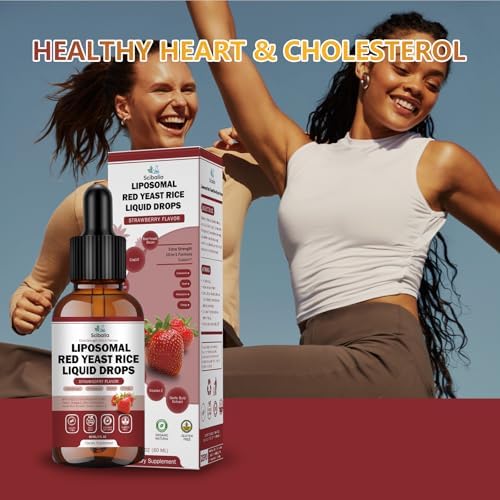 Scibalia Gotas Líquidas de Arroz Rojo Liposomal 1200mg 10 en 1, Suplemento Orgánico con CoQ10, Bergamota, Esteroles Vegetales y Ajo, Fuerza Extra - imagen 5
