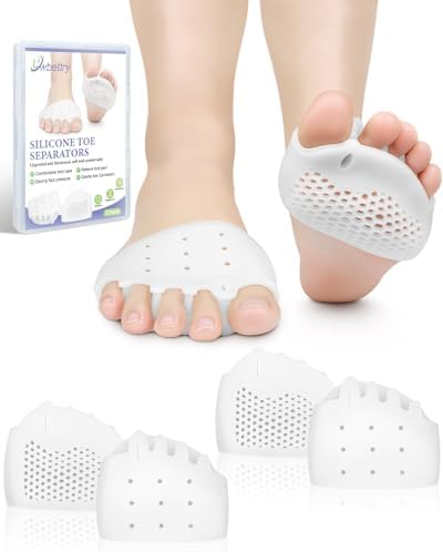 Separadores de Dedos de Silicón para Mujeres y Hombres, Correctores de Juanetes y Martillo, Alivio del Dolor en los Pies, 2 Pares - imagen 1