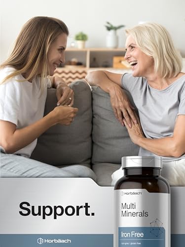 Suplemento de Múltiples Minerales Horbäach | 250 Cápsulas | Sin Hierro | Complejo Mineral Diario para Hombres y Mujeres | Sin OGM y Sin Gluten - imagen 6