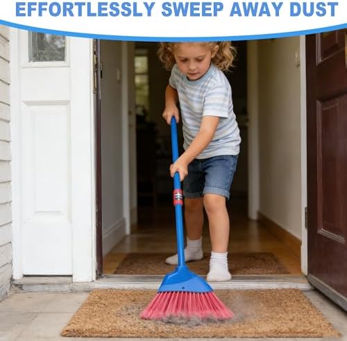 Escoba Pequeña BSMstone - Escoba Portátil para Interior o Exterior con Mango Ajustable, Ideal para Limpieza en Casa, Oficina y Mascotas - imagen 3