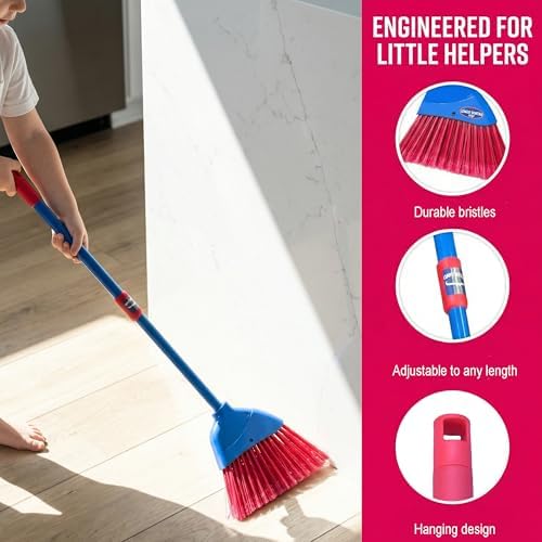 Escoba Pequeña BSMstone - Escoba Portátil para Interior o Exterior con Mango Ajustable, Ideal para Limpieza en Casa, Oficina y Mascotas - imagen 6