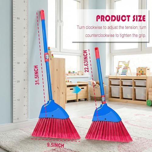 Escoba Pequeña BSMstone - Escoba Portátil para Interior o Exterior con Mango Ajustable, Ideal para Limpieza en Casa, Oficina y Mascotas - imagen 7