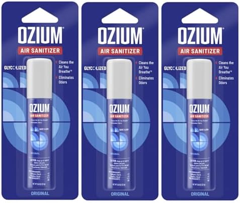 Ozium 0.8 oz. Sanitizante de Aire y Eliminador de Olores para Hogares, Autos y Oficinas, Aroma Original, Paquete de 3 - imagen 1