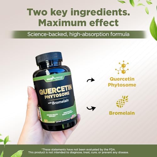 Gade Nutrition Quercetina Fitósoma con Bromelina I 95% Purificada I 50X Mayor Absorción - Suplemento Efectivo para Hombres y Mujeres - Hecho en EE. - imagen 3