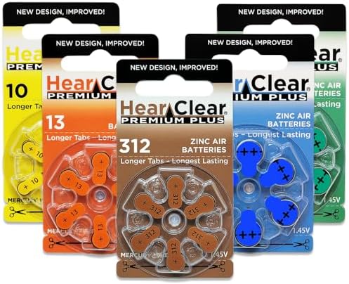 Baterías para Audífonos Hear Clear Tamaño 675 PR44 con Tab Azul (60 Baterías) + Llavero Portabaterías - imagen 6