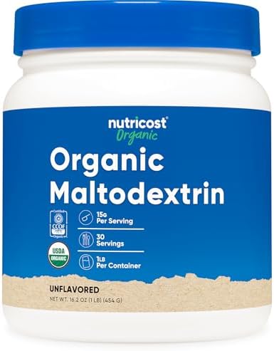 Nutricost Maltodextrina Orgánica en Polvo 1lb - Libre de Gluten, No Transgénico - imagen 1