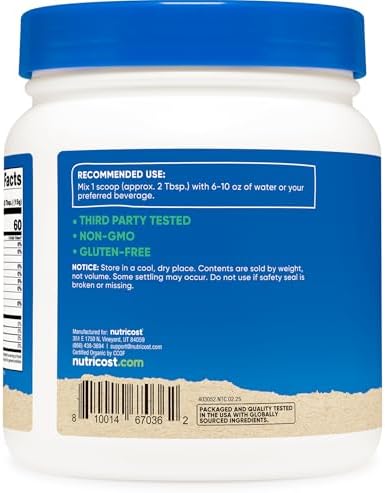 Nutricost Maltodextrina Orgánica en Polvo 1lb - Libre de Gluten, No Transgénico - imagen 4