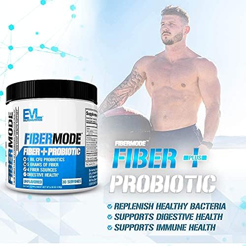 Evlution Nutrition FiberMode - Polvo de Fibra + Probióticos - Salud Digestiva y Soporte Inmunológico - 1 mil millones de CFU + 5g de Fibra - Sin - imagen 4