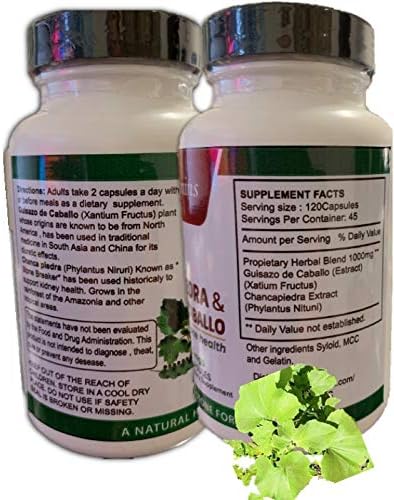 Guisazo de Caballo y Chancapiedra Life Naturals 120 cápsulas de Chanca Piedra Pura - imagen 5