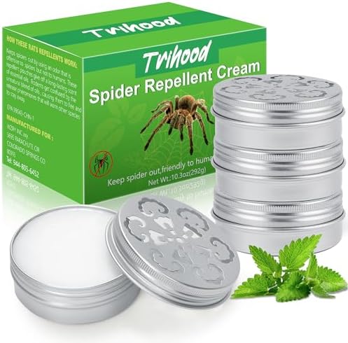 Paquete de 4 Repelentes de Arañas con Aceite de Menta - Efectivo y Seguro para Niños y Mascotas, Ingredientes Naturales, Ideal para Interiores y - imagen 1